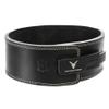 Top-Grain Leather 10mm Thick 4 Wide Quick Adjustable Metal Lever Powerlifting Belt for Men and Women (XXL) + Barbell Collars view 2