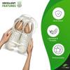 PUREVACY Clear Plastic Drawstring Bags, 5 x 8 Inches. Pack of 1000 2-Mil Polyethylene Travel Bag for Shoes. Clear Drawstring Bag with Strong Cotton Drawstrings. Waterproof Dust Bags for Shoes view 4