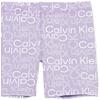 Calvin Klein Girls' Performance Bike Shorts, Soft & Stretchy with Flat Waistband & Snug Fit, Violet Tulip Logo, 16 view 2