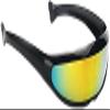 Futuristic Cyclops Visor Sunglasses Mirrored Lens Narrow Sunglasses Personality Cosplay Costume Eyeglasses Photo Props Costume Eyewear Glasses Funny Party Mask DecorationBlack+Rainbow view 4