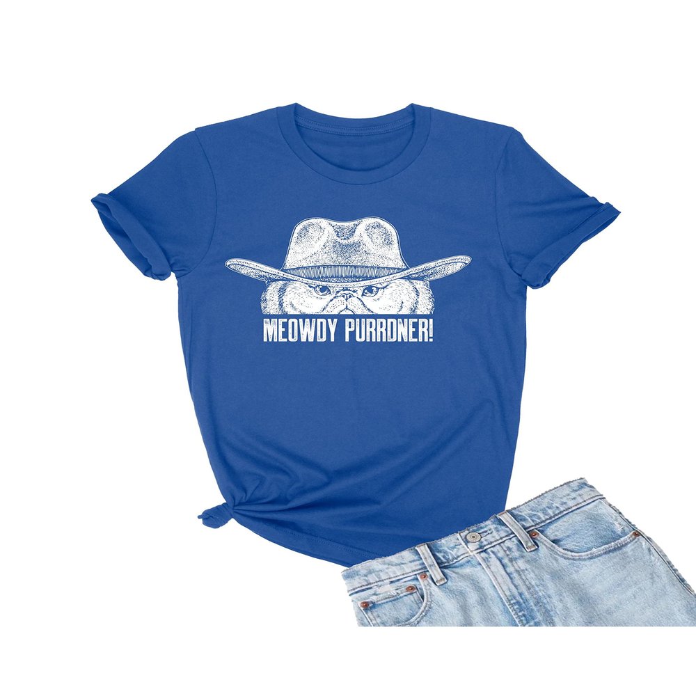 3X-Large Royal Unisex Meowdy Purrdner Funny Cat Lover Gift Idea T-Shirt