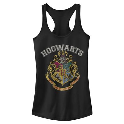 Harry Potter Warner Brothers and The Half-Blood Prince Vintage Logo Women's Fast Fashion Racerback Tank Top Black