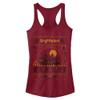 Harry Potter Warner Brothers and The Deathly Hallows Gryffindor House Sweater Women's Fast Fashion Racerback Tank Top Scarlet view 1