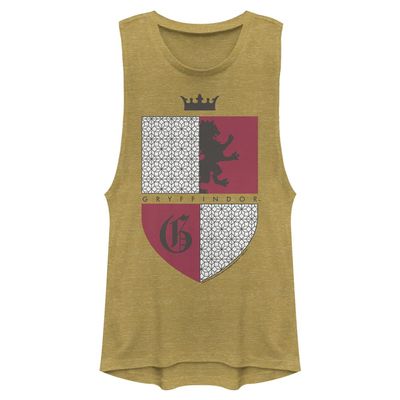 Harry Potter Warner Brothers and The Deathly Hallows Gryffindor Shield Women's Fast Fashion Tank Top