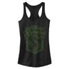 Harry Potter Sorcerer's Stone Slytherin Crest Women's Fast Fashion Racerback Tank Top, Black, XX-Large view 1