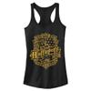Harry Potter Warner Brothers and The Sorcerer's Stone Hufflepuff Crest Women's Fast Fashion Racerback Tank Top view 1