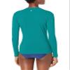 Hurley Women's Standard One and Only Long-Sleeve Rashguard, Emerald, Small view 2