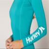 Hurley Women's Standard One and Only Long-Sleeve Rashguard, Emerald, Small view 4