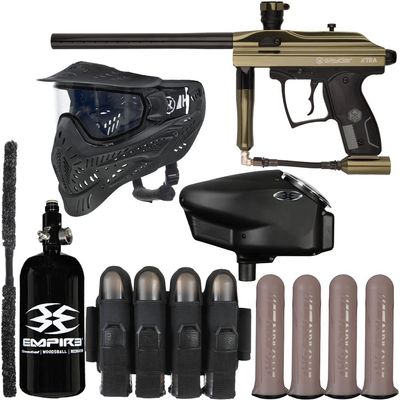 Action Village Kingman Spyder Xtra Vendetta Paintball Gun Package Kit (Gloss Olive)