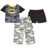 DC Comics Batman Logo and Camo Toddler Pajama Set, Black, 3T view 1