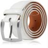 Access Denied Genuine Leather Dress Belts For Men - Mens Belt For Suits, Jeans, Uniform White Belt - Designed in the USA - Gifts For Men view 1