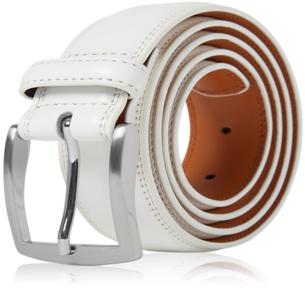 Access Denied Genuine Leather Dress Belts For Men - Mens Belt For Suits, Jeans, Uniform Black Belt - Designed in the USA