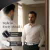 Access Denied Genuine Leather Dress Belts For Men - Mens Belt For Suits, Jeans, Uniform Black Belt - Designed in the USA view 3