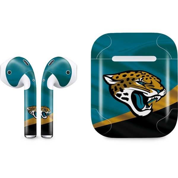 Skinit Decal Audio Skin Compatible with Apple AirPods - Officially Licensed NFL Jacksonville Jaguars Design