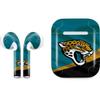 Skinit Decal Audio Skin Compatible with Apple AirPods - Officially Licensed NFL Jacksonville Jaguars Design view 1
