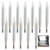 250 Grains Archery Field Points arrowheads- Practice Target & Hunting Arrows Heads,9/32 Stainless Steel Screw in Archery Field Tips and Broadheads (1 Dozen 12 PCS), 2.9*2.3*0.6 view 1
