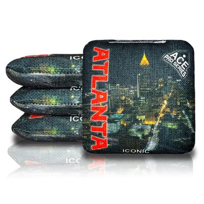 CornholeAce Iconic - Atlanta (Set of 4 Bags) - Professional Cornhole Bags - ACE Pro Stamped
