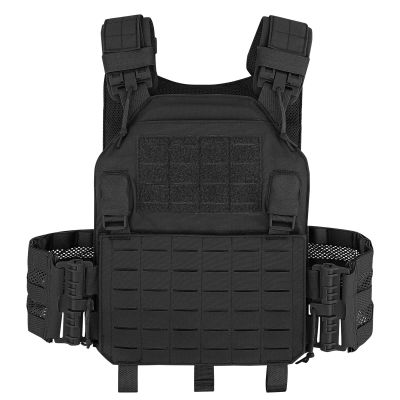 PETAC GEAR Laser-Cutting Vest for Men Cosplay Quick Release Modular Lightweight MOLLE Weighted Training Vests. (BK)