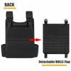 PETAC GEAR Laser-Cutting Vest for Men Cosplay  Quick Release Modular Lightweight MOLLE Weighted Training Vests. (BK) view 3