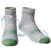 DRYMILE Active Waterproof Socks, Breathable Cushioned Running, Hiking, Winter Waterproof Socks for Men & Women - Ankle (Small, Grey/Green) view 1