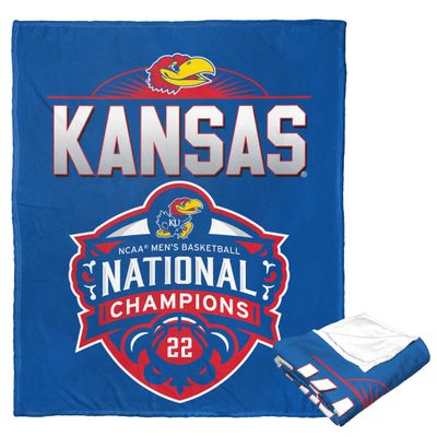 Northwest NCAA Kansas Jayhawks Unisex-Adult Kansas Jayhawks 2022 National Basketball Champions Silk Touch Throw Blanket, 50" x 60", Leader