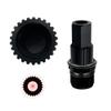 ihreesy Bicycle Hub Disassembly Tool,Aluminum Alloy Freewheel Remover Tool Hub Locking Ring Nut Removal Installation Tool,Black view 4