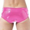 Agoky Men's Stretch Underwear Support Briefs with Drawstring Swim Bikini Hip Briefs Drawstring Pink Medium view 2