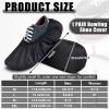Geyoga 2 Pcs Black Bowling Shoe Covers Polyester Bowling Shoe Protector Covers Accessories for Men Women Game Sports Supplies(Large) view 4