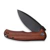 CIVIVI Folding Pocket Knife- Praxis Flipper Liner Lock Knife, 3.75" Black Stonewashed Blade with Cuibourtia Wood Handles, Reversible Clip for Everyday Carry Outdoor Use C803H view 4