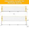A11N SPORTS 14ft Badminton Pickleball Net - Height Adjustable for Junior Tennis, Soccer Tennis & Kids Volleyball - Portable for Indoor & Outdoor Play view 2