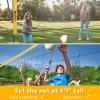 A11N SPORTS 14ft Badminton Pickleball Net - Height Adjustable for Junior Tennis, Soccer Tennis & Kids Volleyball - Portable for Indoor & Outdoor Play view 4