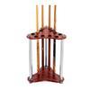 DNYSYSJ 12 Hole Pool Cue Rack Wood Billiard Pool Cue Rack Floor Standing Storage Holder view 2