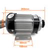 60V 750W Brushless Gear Motor Tricycle Engine with Fan Cooling Chain Drive Motor with Controller view 3