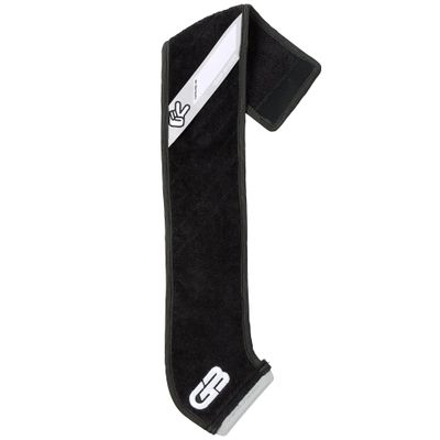 Grip Boost Streamer Football Towel 3.0 with Football Glove Cleaner, Thin Sports Towel, Dries Hands & Football Accessories (Black)