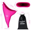 AWOKEN Female Urination Device, Reusable Silicone Female Urinal Women Pee Funnel Women to Pee Standing Up, Female Urinal with Drawstring Bags for Travel and Outdoor Camping (Rose Red) view 2