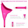 AWOKEN Female Urination Device, Reusable Silicone Female Urinal Women Pee Funnel Women to Pee Standing Up, Female Urinal with Drawstring Bags for Travel and Outdoor Camping (Rose Red) view 4