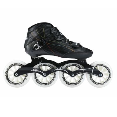 Inline Speed Skates Adult for Women and Mens, Professional Fitness Skating Roller Skates, High Performance Racing Skates, Unisex Black (Blackwhite, US 9 / EU 42)
