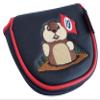 19th Hole Gopher Embroidered Putter Cover by ReadyGOLF - Mallet view 1