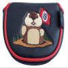 19th Hole Gopher Embroidered Putter Cover by ReadyGOLF - Mallet view 2