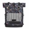 TOURBON Nylon Roll-top Clip-On Bike Panniers Women's Shoulder Tote Bag (Black) view 2