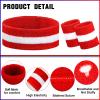 17 Pack Striped Polyester Cotton Sweatbands - Sports Headbands and Wristbands, Sweat-Absorbing for Men, Women, Kids, Workout, Basketball, Soccer, Costume view 3