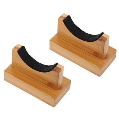 1pair Bat Racks Stylish Display Holders for Baseball and Softball Bats and Sturdy Desktop Stands Natural Texture for Organizing Sports Equipment