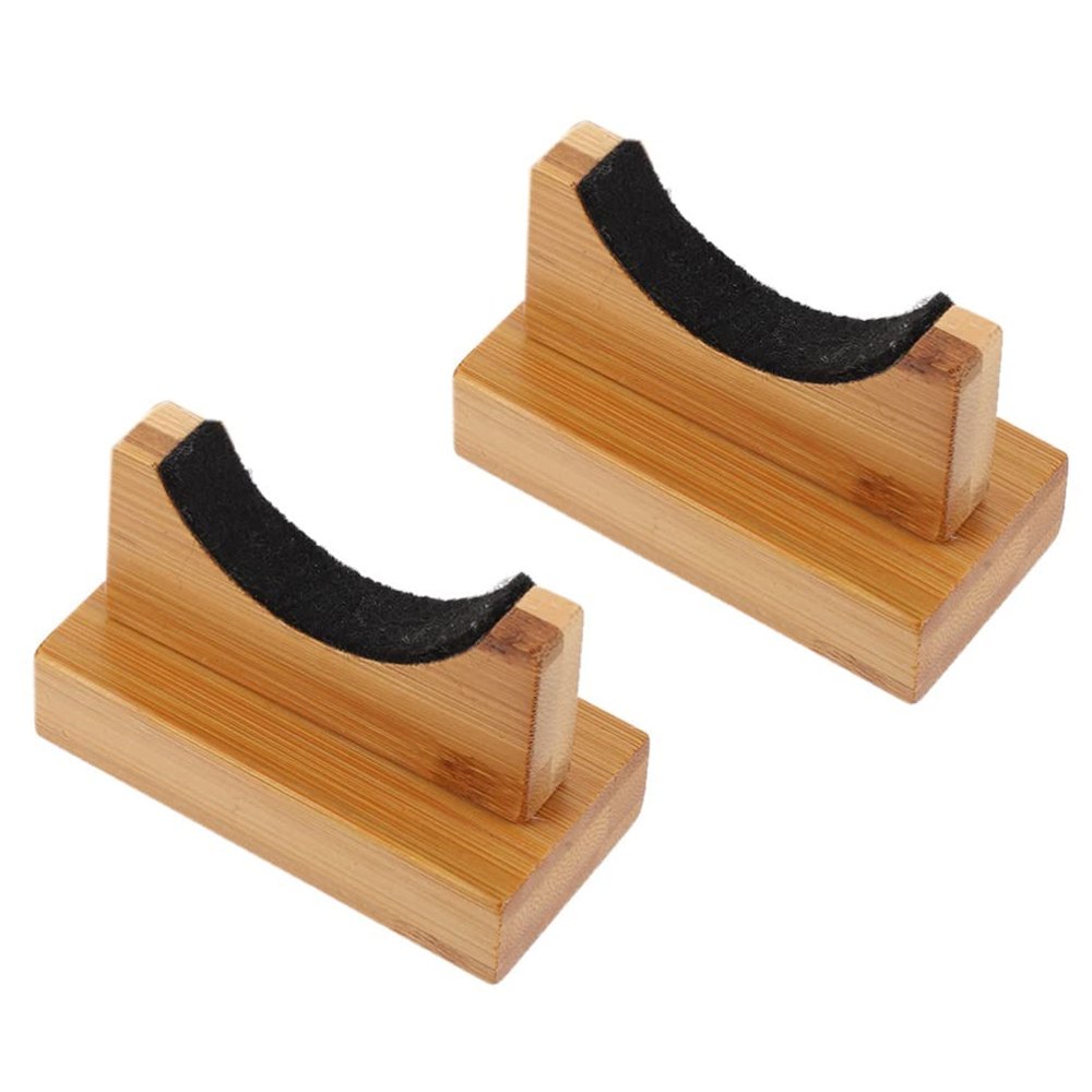 1pair Bat Racks Stylish Display Holders for Baseball and Softball Bats and Sturdy Desktop Stands Natural Texture for Organizing Sports Equipment