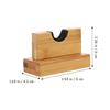 1pair Bat Racks Stylish Display Holders for Baseball and Softball Bats and Sturdy Desktop Stands Natural Texture for Organizing Sports Equipment view 2