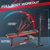OPPSDECOR 660lbs 6 in 1 Weight Bench Set with Squat Rack, Workout Bench with Leg Extension Preacher Curl Rack Multi-Function Bench Press Set for Home Gym, ZWX1113 New Version Weight Bench view 3