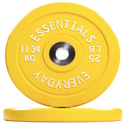BalanceFrom Color Coded Olympic Bumper Plate Weight Plate with Steel Hub, Pairs or Sets