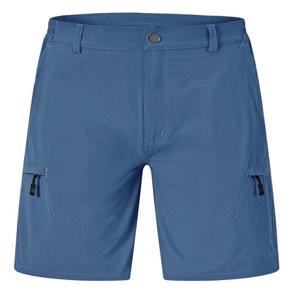 Rdruko Men's Hiking Cargo Shorts 9" Quick Dry Lightweight Travel Work Casual Shorts with Zipper Pockets(Denim Blue, US 40)