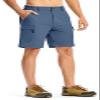Rdruko Men's Hiking Cargo Shorts 9" Quick Dry Lightweight Travel Work Casual Shorts with Zipper Pockets(Denim Blue, US 40) view 3