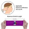 Custom Sport Headband Personalized Design with Your Image Text Moisture Wicking Stretch Headband, DarkMagenta view 2