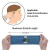 Custom Sport Headband Personalized Design with Your Image Text Moisture Wicking Stretch Headband, Steelblue view 2